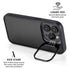 Specialty Vinyl Black Hex Texture iPhone 15 Pro Max Kickstand Case